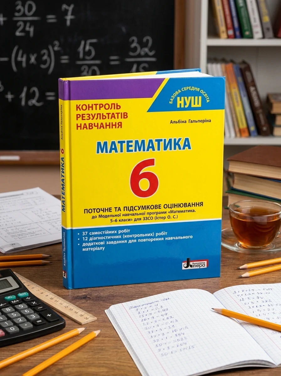 Математика. 6 клас. Контроль результатів навчання