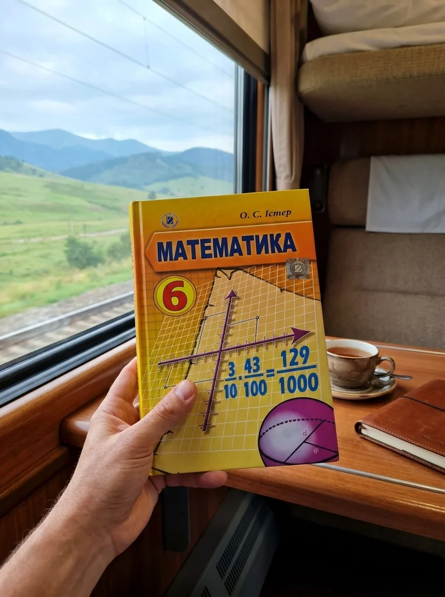 Математика. 6 клас. Підручник Істер О. — Істер Олександр, обкладинка