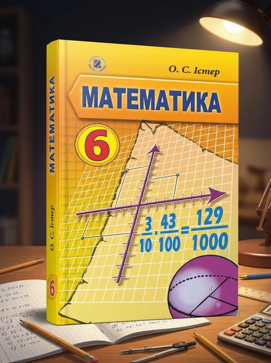 Математика. 6 клас. Підручник Істер О. — Навчальна література