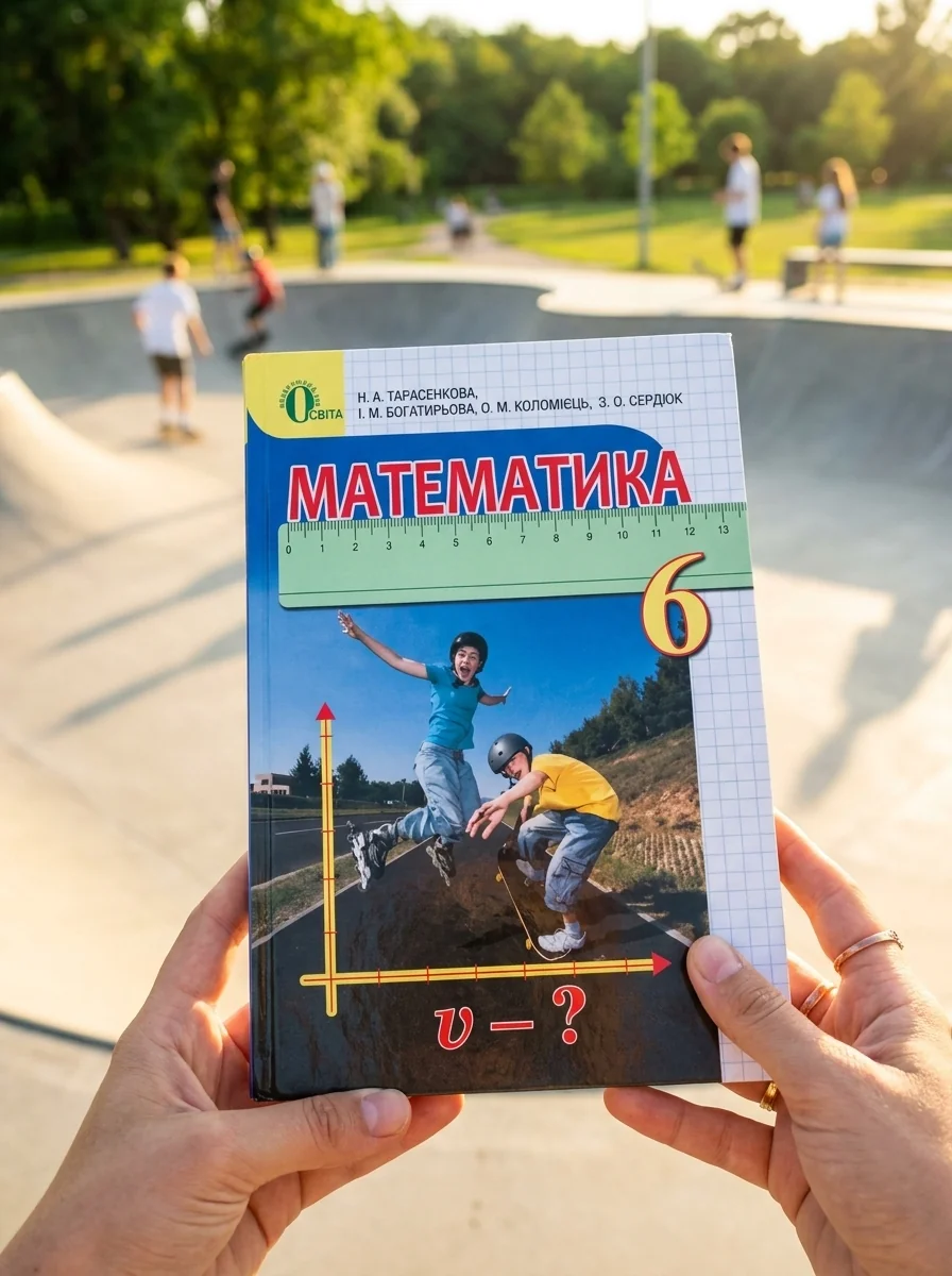 Математика. 6 клас. Підручник Тарасенкова Н., обкладинка