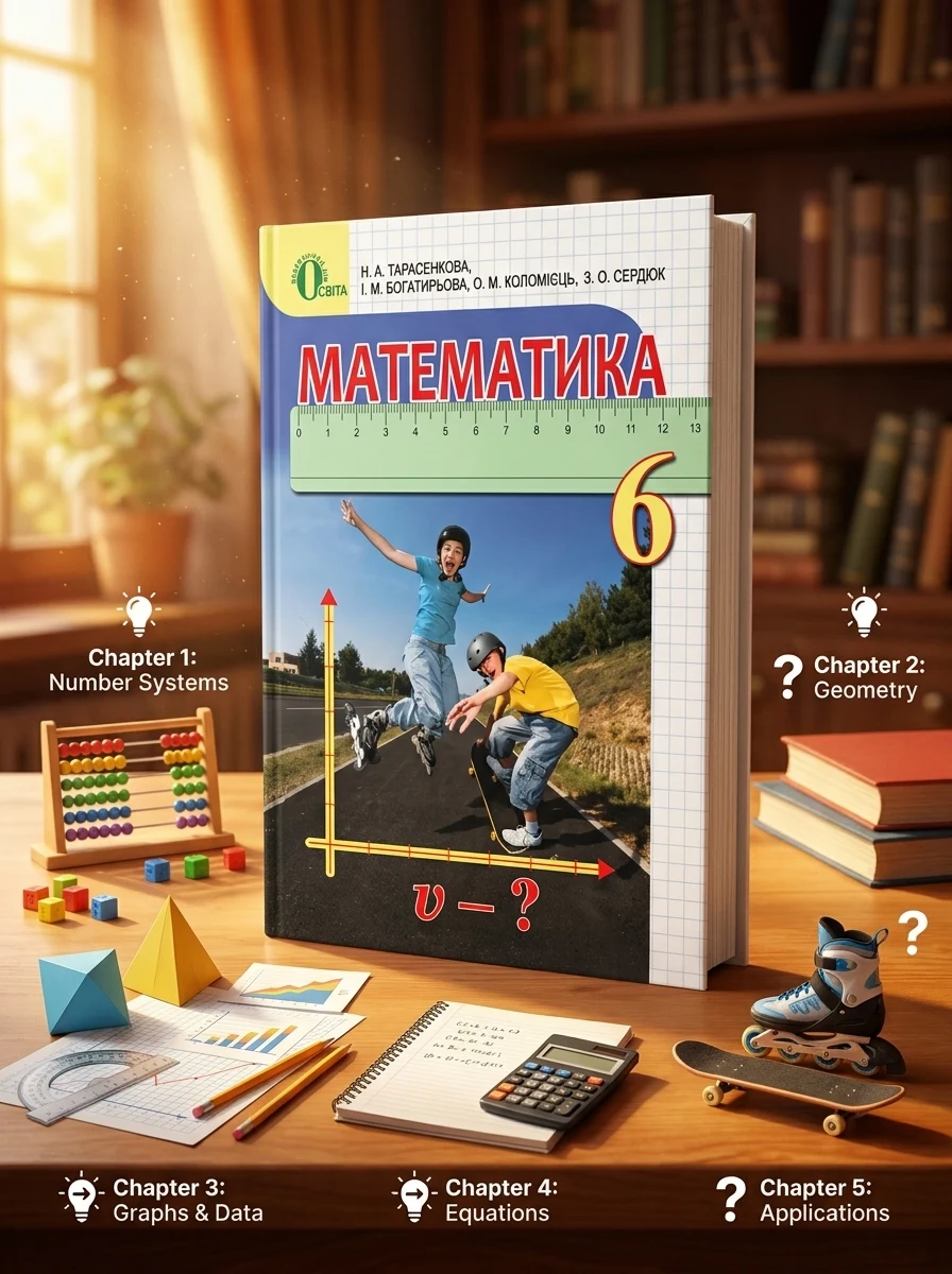 Математика. 6 клас. Підручник Тарасенкова Н., фото 2