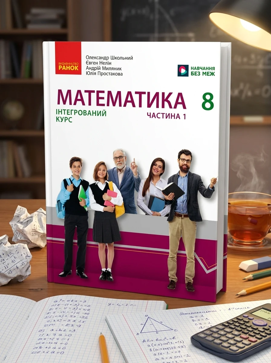 Математика. 8 клас. Підручник інтегрованого курсу. Частина 1 — Вивчення мов