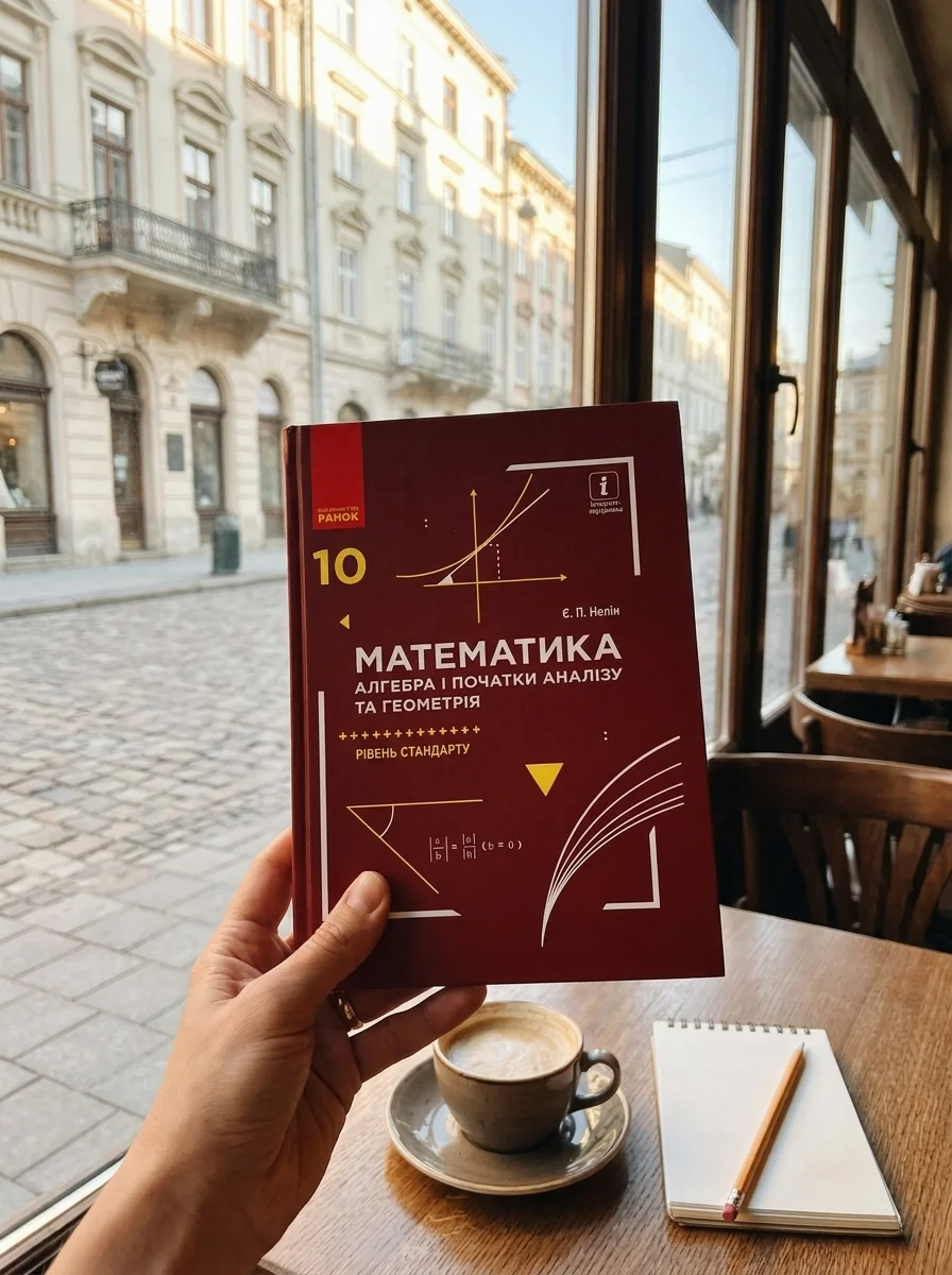 Математика (алгебра і початки аналізу та геометрія). Рівень стандарту. Підручник. 10 клас — Євген Нелін, обкладинка