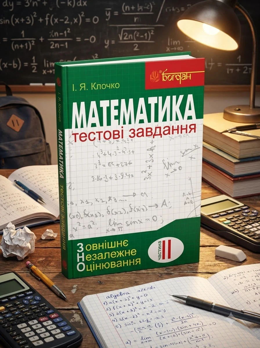 Математика. Алгебра і початки аналізу. Тестові завдання. Частина 2 — Ігор Клочко, обкладинка