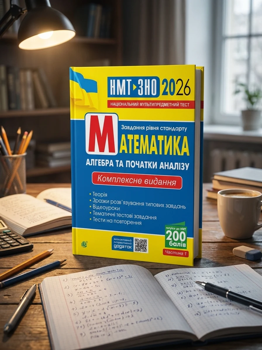 Математика. Алгебра та початки аналізу. ЗНО та НМТ 2026: Комплексне видання. Частина І — фото 2