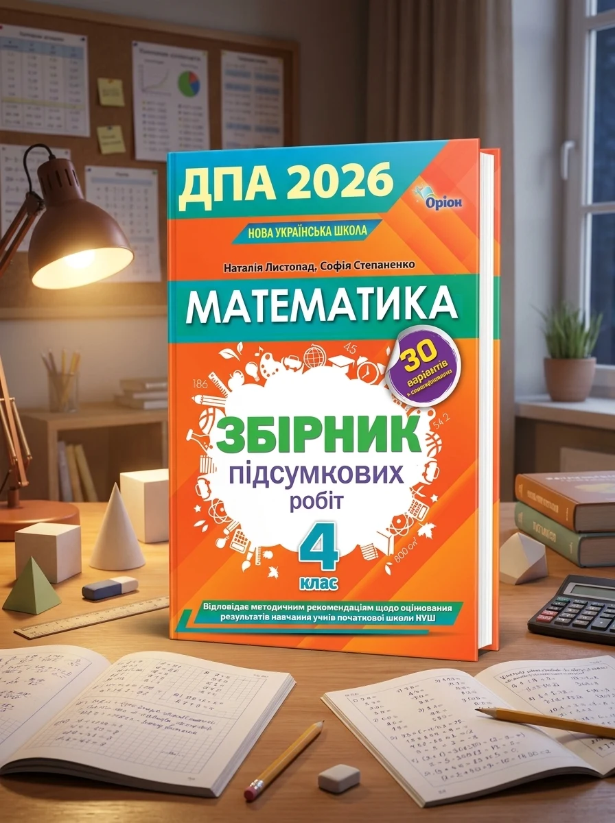 Математика. ДПА 2026. Збірник перевірних робіт. 4 клас
