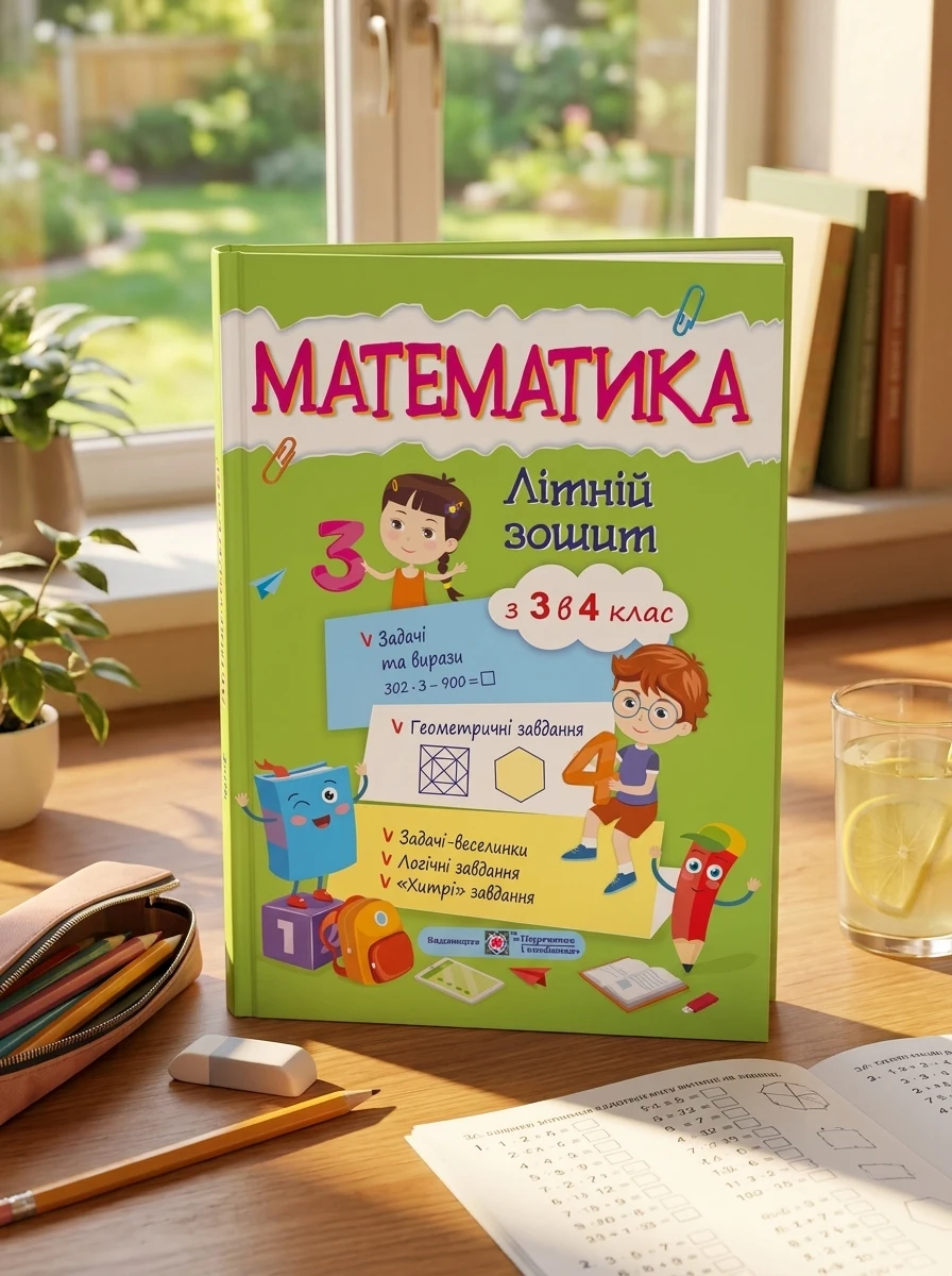 Математика. Літній зошит. З 3 в 4-й клас — Дитяча література