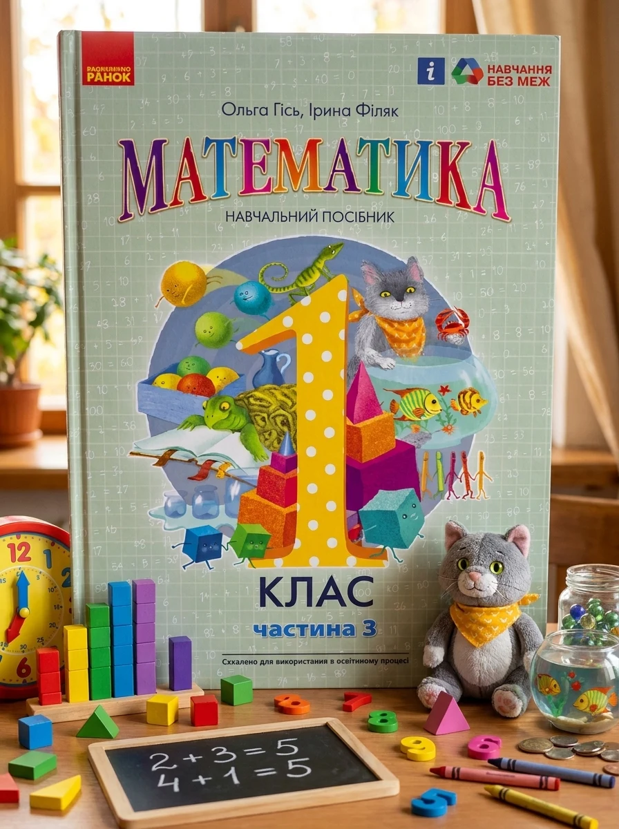 Математика. Навчальний посібник для 1 класу ЗЗСО. Частина 3 — Вивчення мов