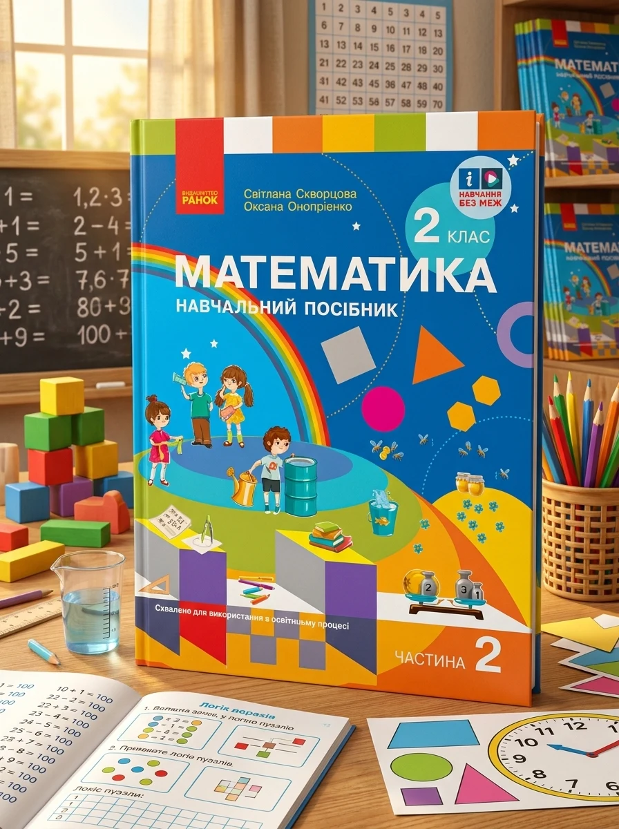 Математика. Навчальний посібник для 2 класу ЗЗСО (у 3-х частинах). Частина 2 — Вивчення мов