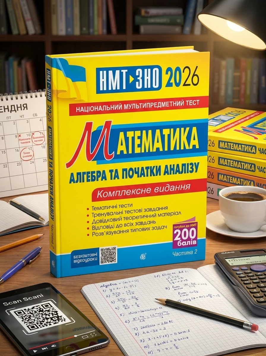 Математика. НМТ. Комплексне видання. Частина ІІ. Алгебра і початки аналізу. ЗНО і НМТ. 2026 — Вивчення мов