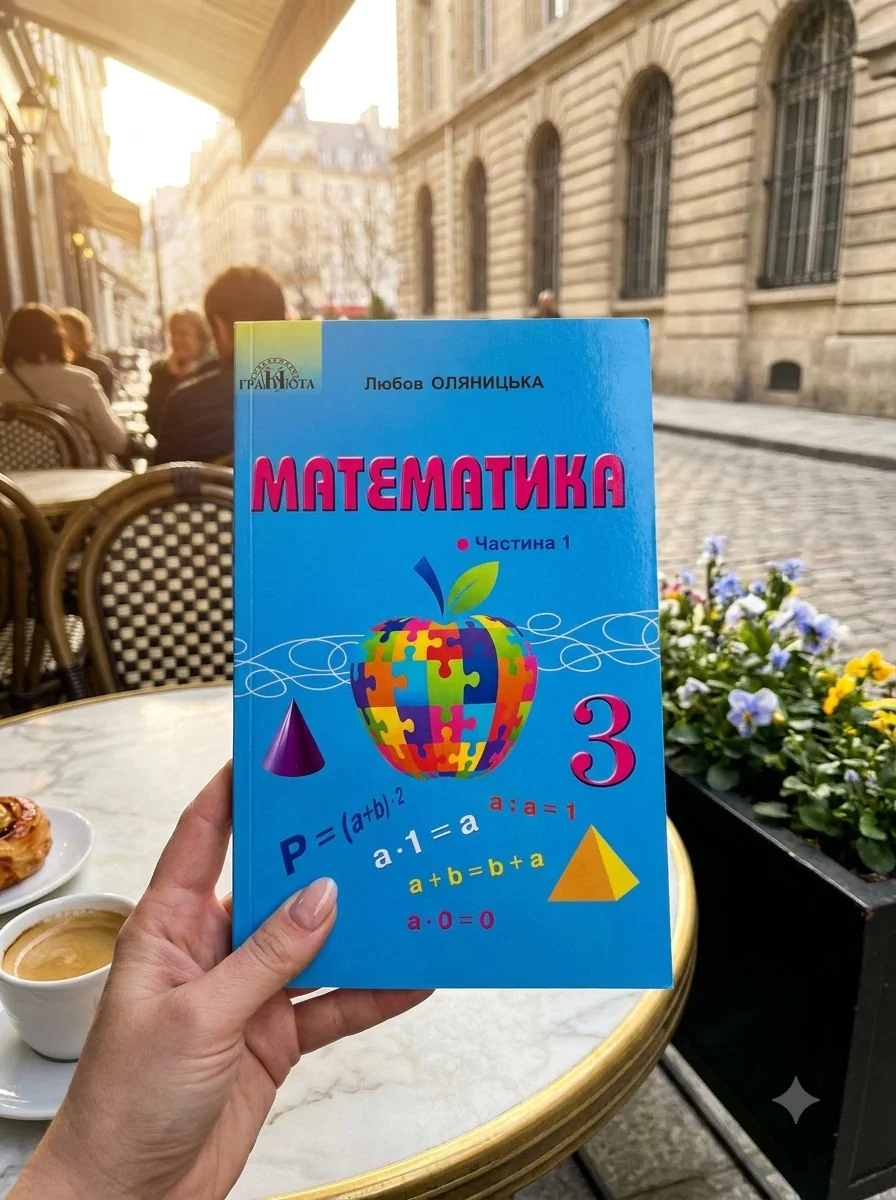 Математика. Підручник для 3 класу. Частина 1 — Оляницька Л., обкладинка
