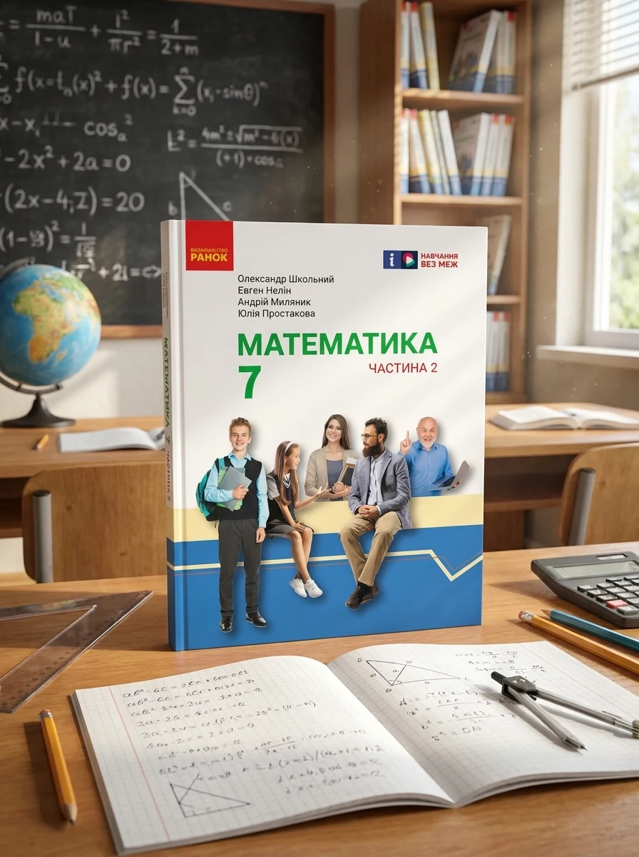 Математика. Підручник інтегрованого курсу для 7 класу ЗЗСО у 2-х частинах. Частина 2 — Вивчення мов