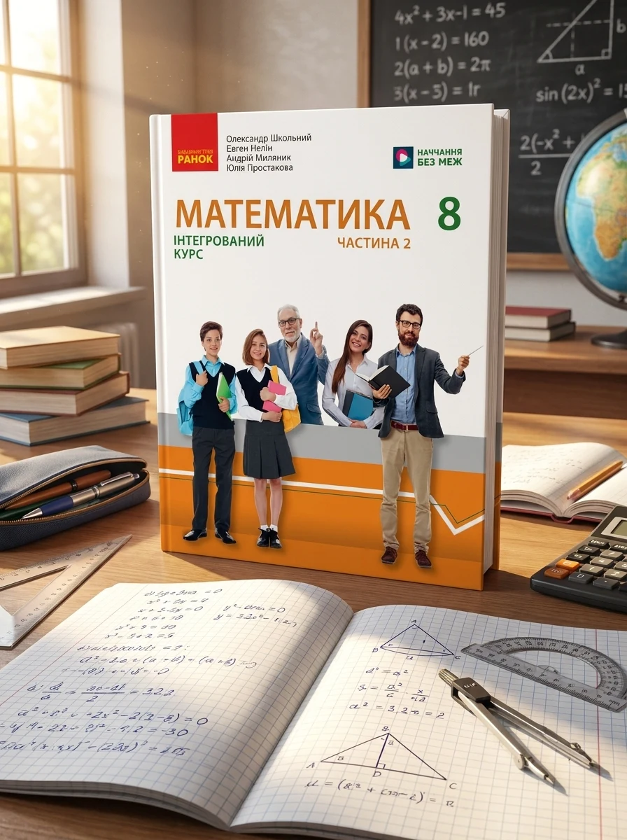 Математика. Підручник інтегрованого курсу для 8 класу у 2-х частинах. Частина 2 — Вивчення мов