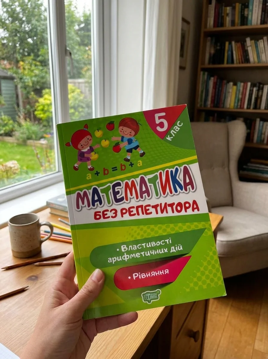 Математика. Рівняння. Властивості арифметичних дій. 5 клас — Оксана Алліна, обкладинка