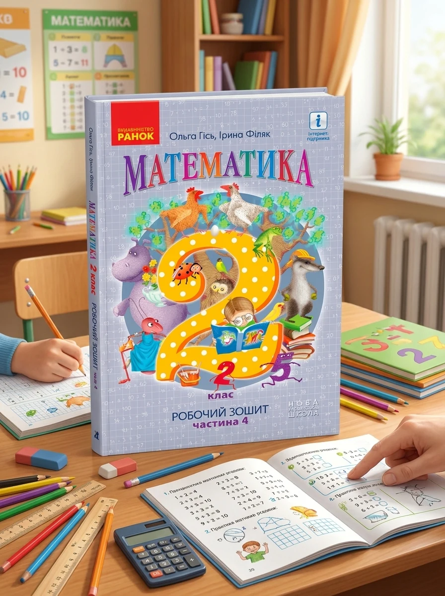 Математика. Робочий зошит для 2 класу. У 4-х частинах. Частина 4 — Дитяча література