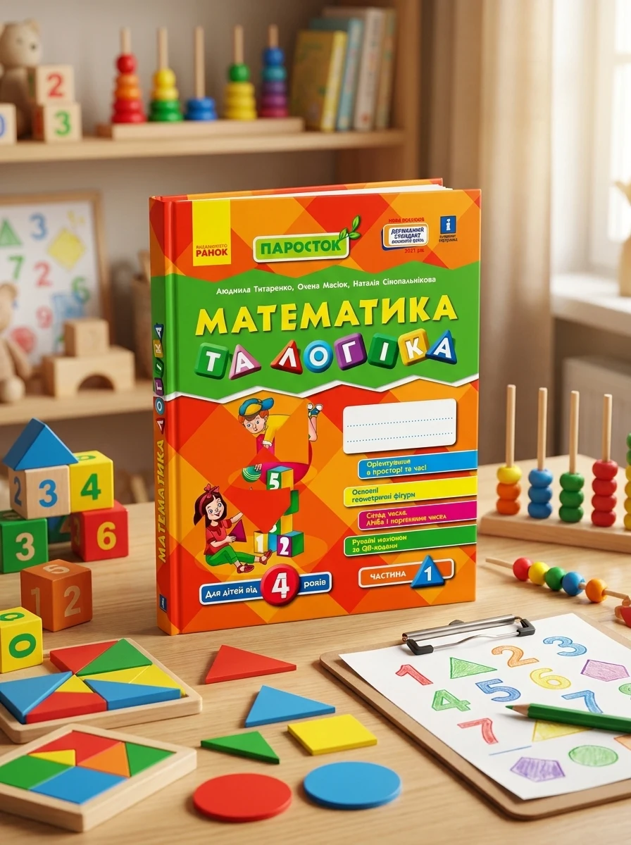 Математика та логіка. 4-5 років. Частина 1. Паросток