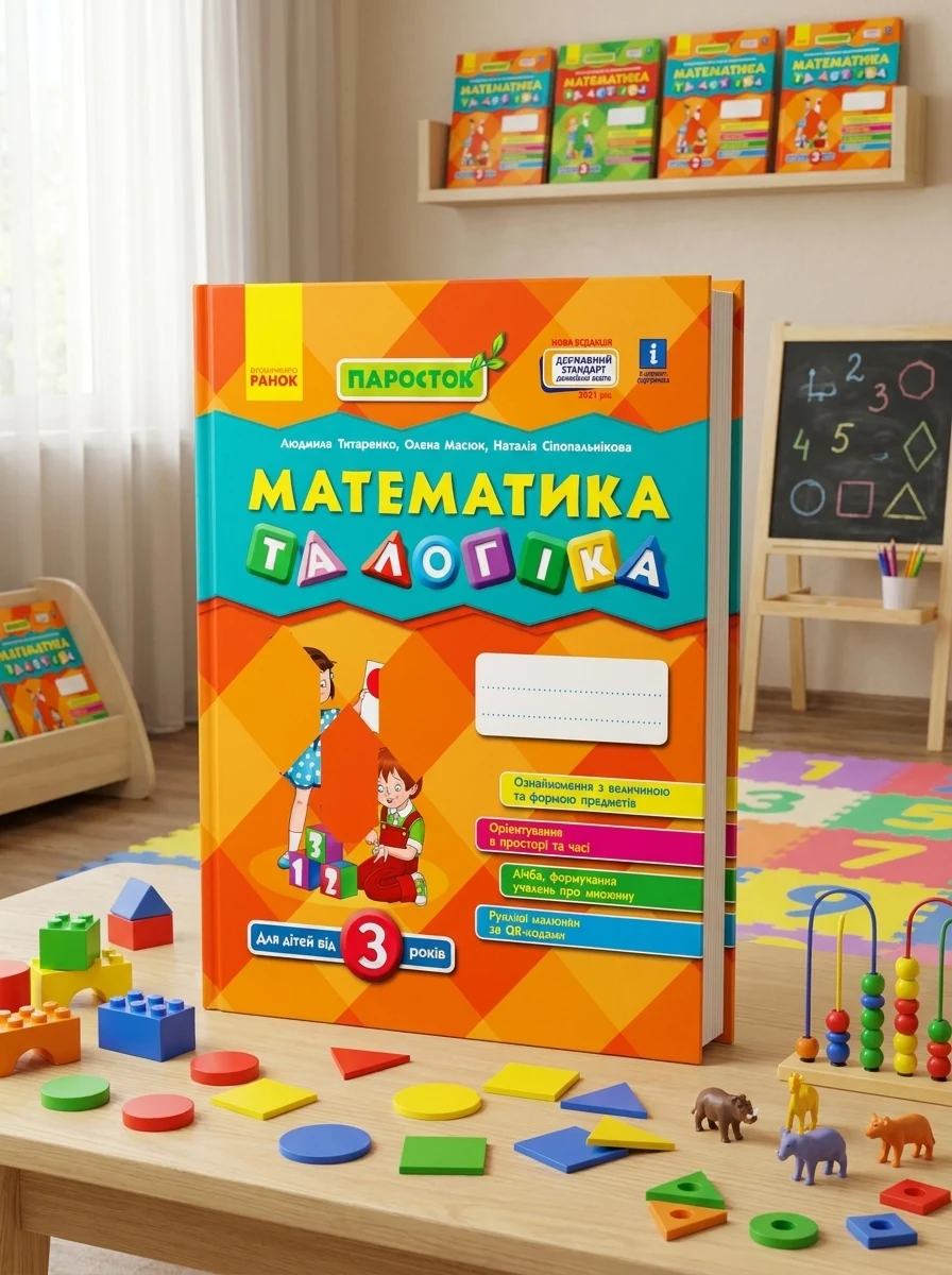 Математика та логіка. Від 3 років. Паросток — Дитяча література
