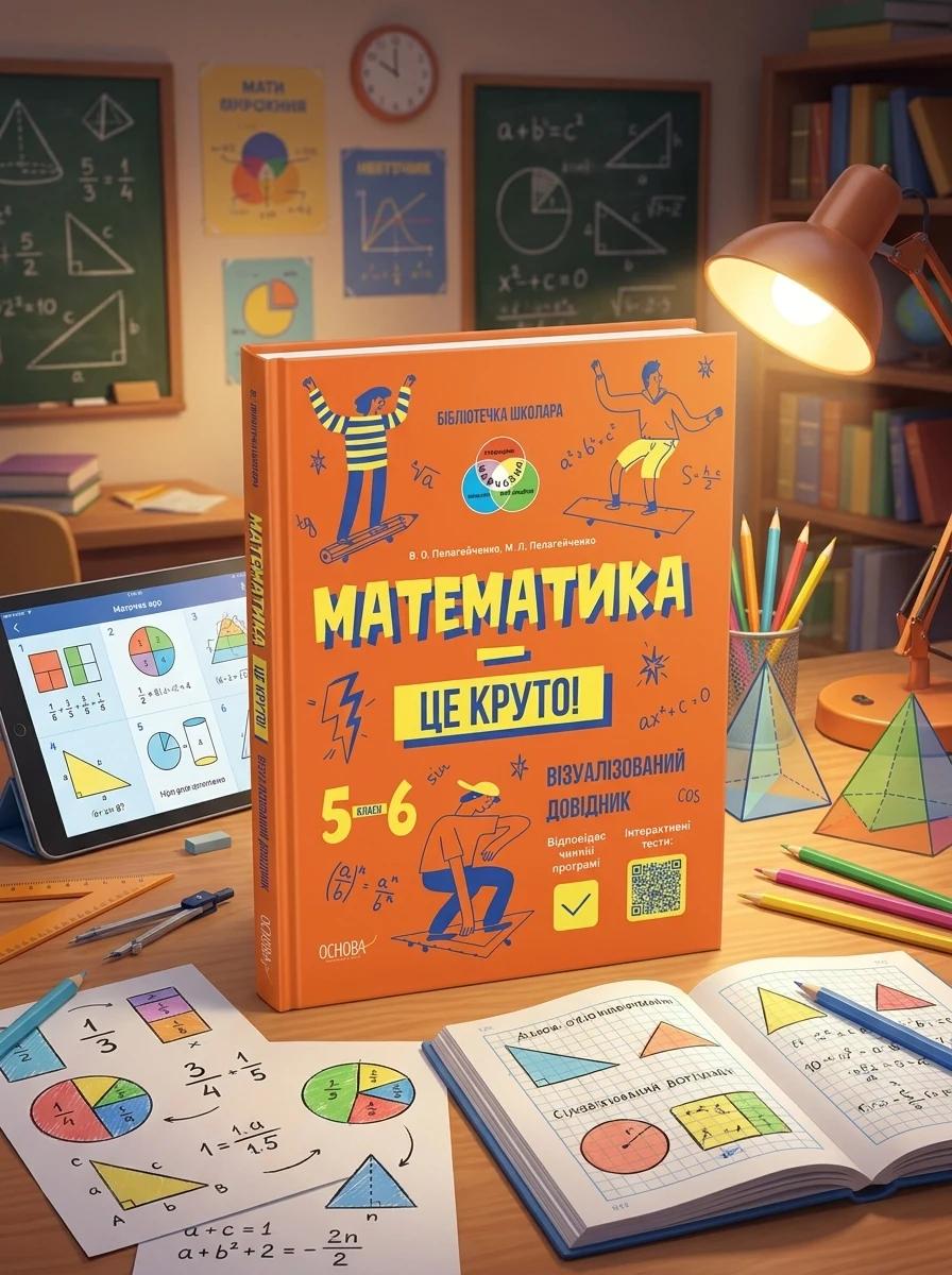 Математика - це круто! Візуалізований довідник. 5-6 класи — Дитяча література