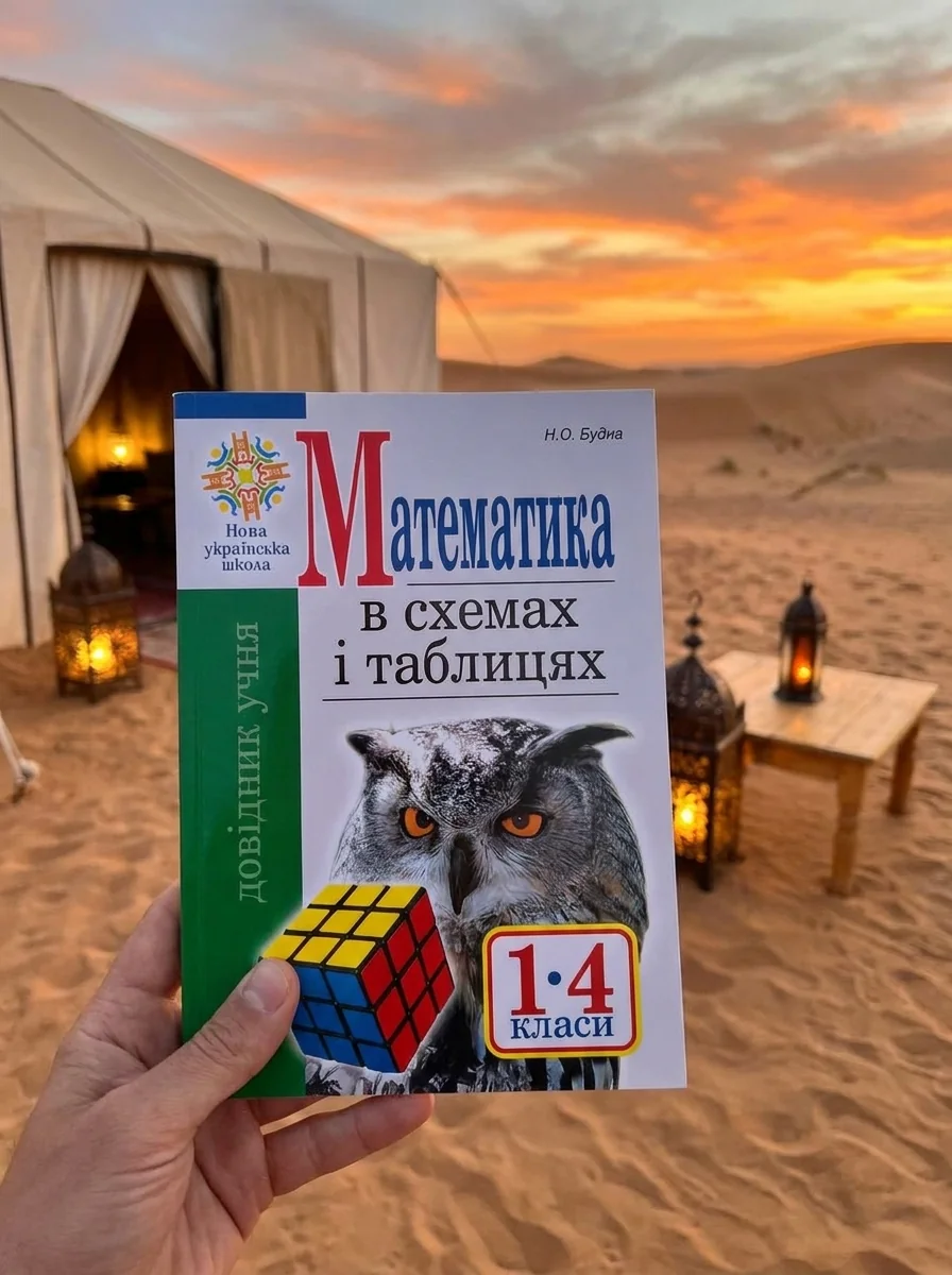 Математика в схемах і таблицях. Довідник учнів 1-4 класів — Наталя Будна, обкладинка