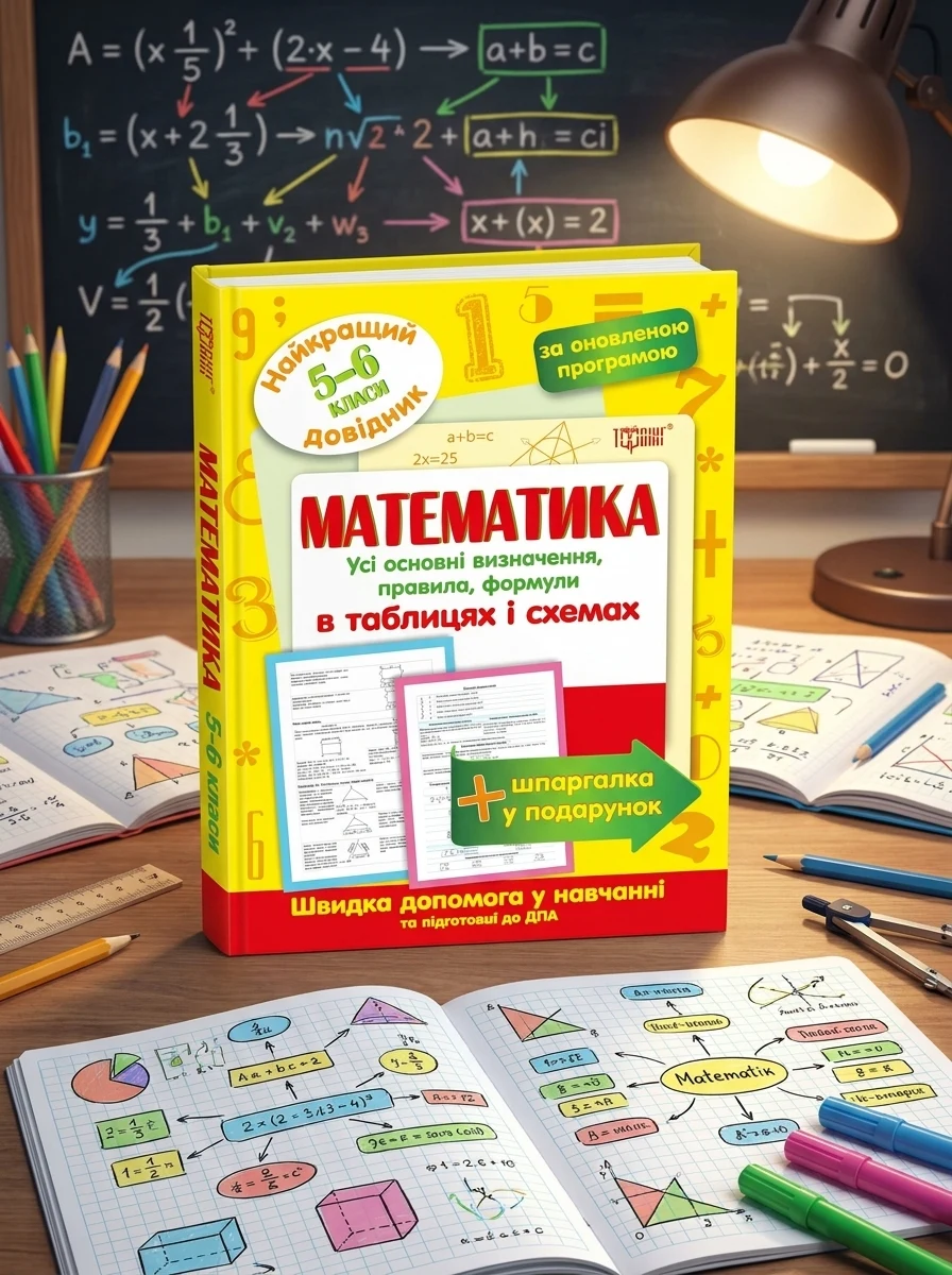 Математика в таблицях і схемах. 5-6 класи — Дитяча література
