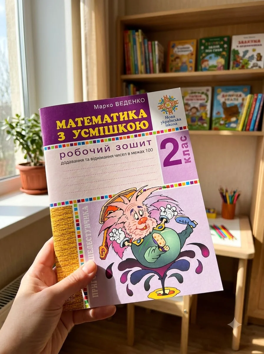 Математика з усмішкою. 2 клас. Пригоди Шелестунчика. Робочий зошит. Додавання та віднімання в межах 100 — Дитяча література