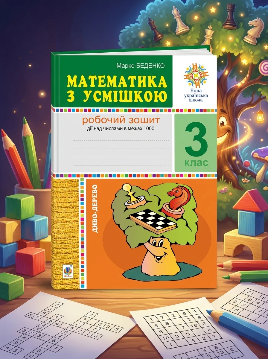 Математика з усмішкою. 3 клас. Диво-дерево. Робочий зошит. Дії над числами в межах 1000 — Вивчення мов