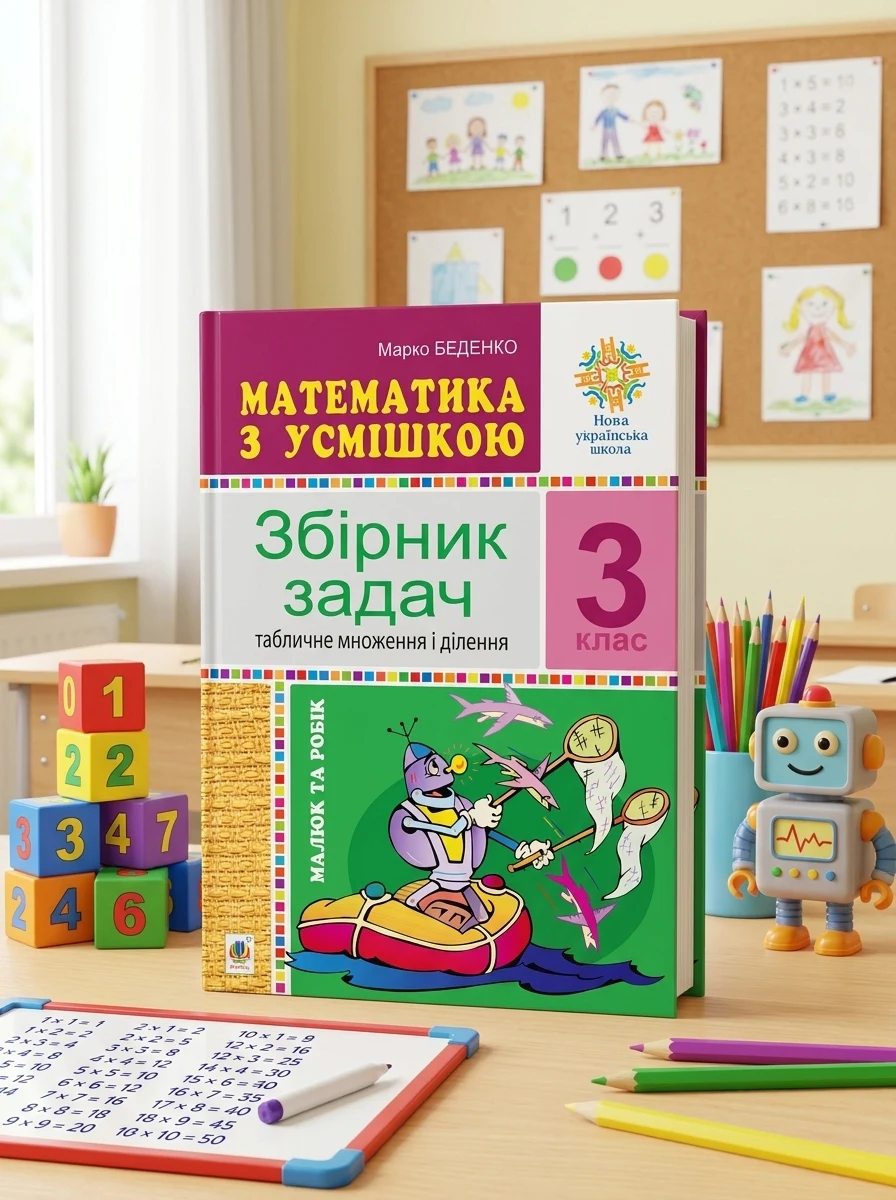 Математика з усмішкою. 3 клас. Малюк та Робік. Табличне множення і ділення — Робочі зошити