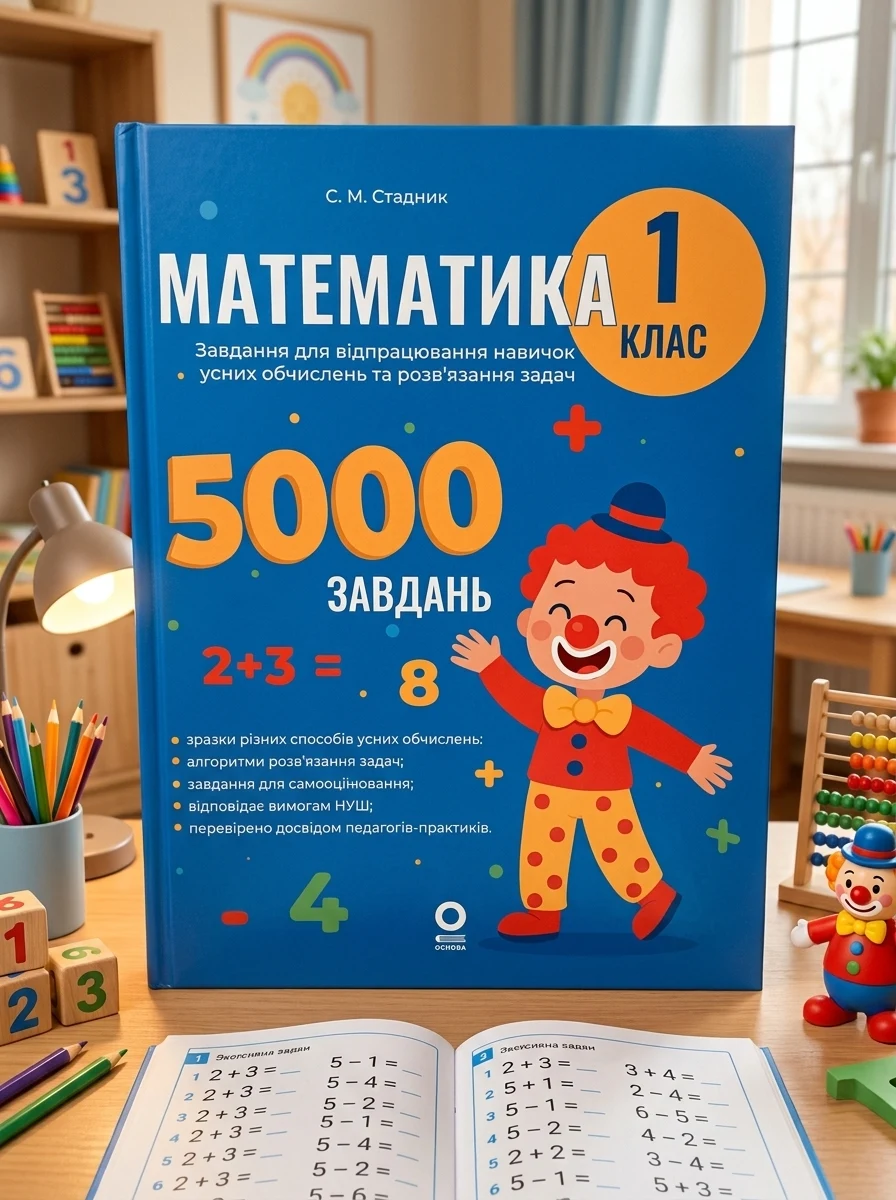 Математика. Завдання для відпрацювання навичок усних обчислень та розв’язання задач. 1 клас — Вивчення мов