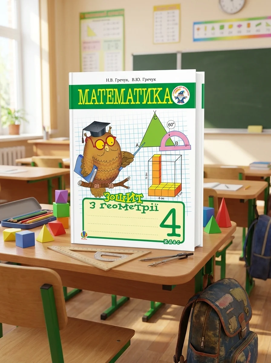 Математика. Зошит з геометрії. 4 клаc — Дитяча література