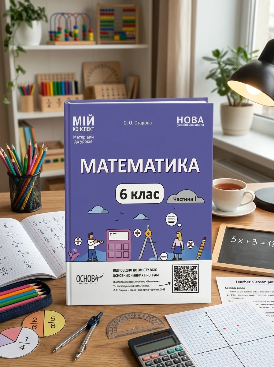 Матеріали до уроків. Математика. 6 клас. Частина 1 — Вивчення мов