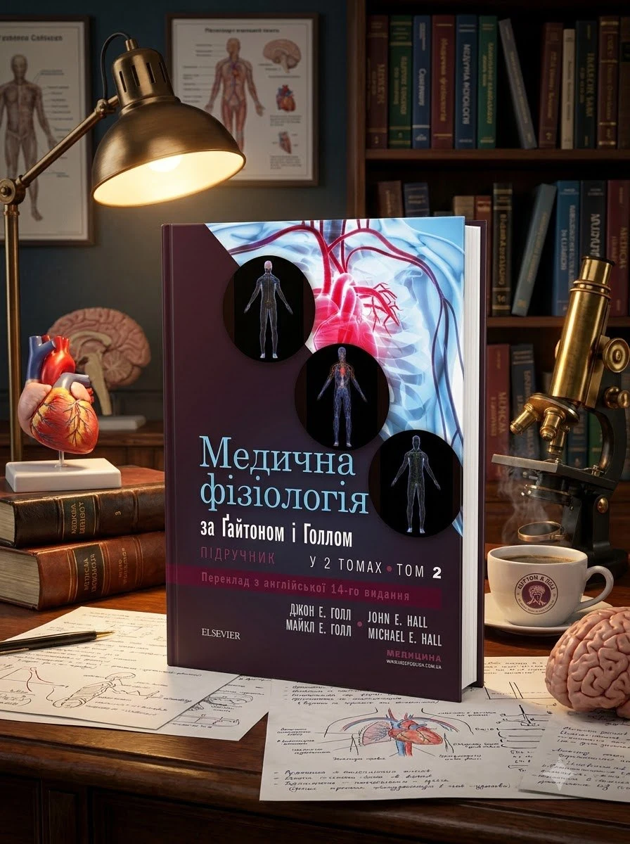 Медична фізіологія за Гайтоном і Голлом: 14-е видання: у 2 томах. Том 2 — Джон Е Голл, обкладинка