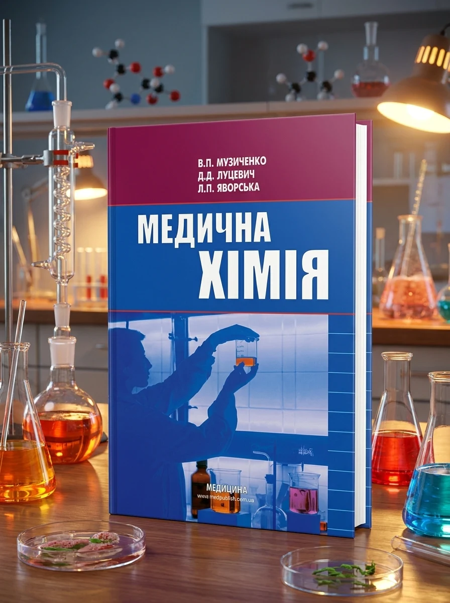 Медична хімія: підручник (ВНЗ І—ІІІ р. а.) — В.П Музиченко, обкладинка