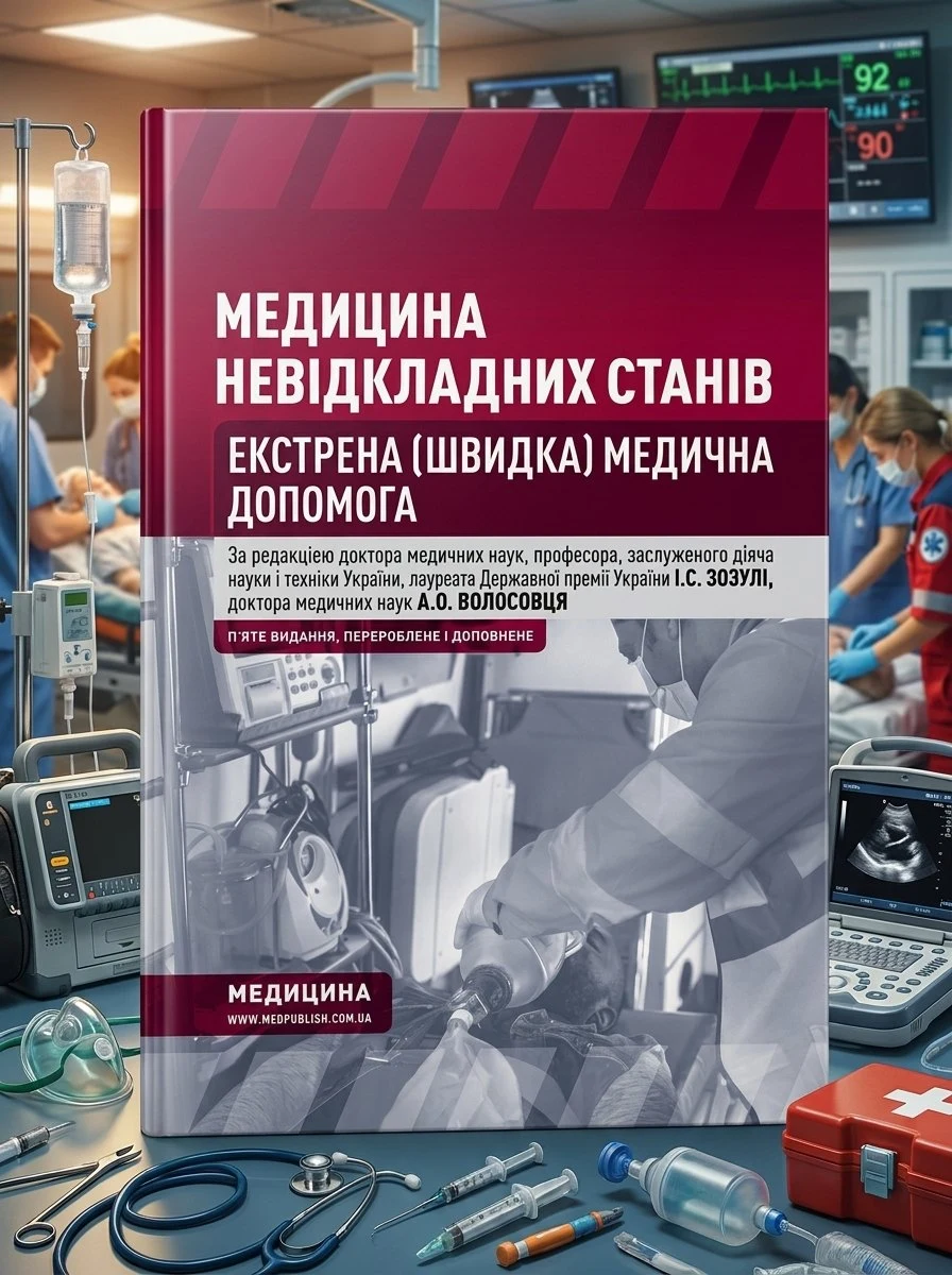 Медицина невідкладних станів. Екстрена (швидка) медична допомога: підручник — I.С Зозуля, фото 3