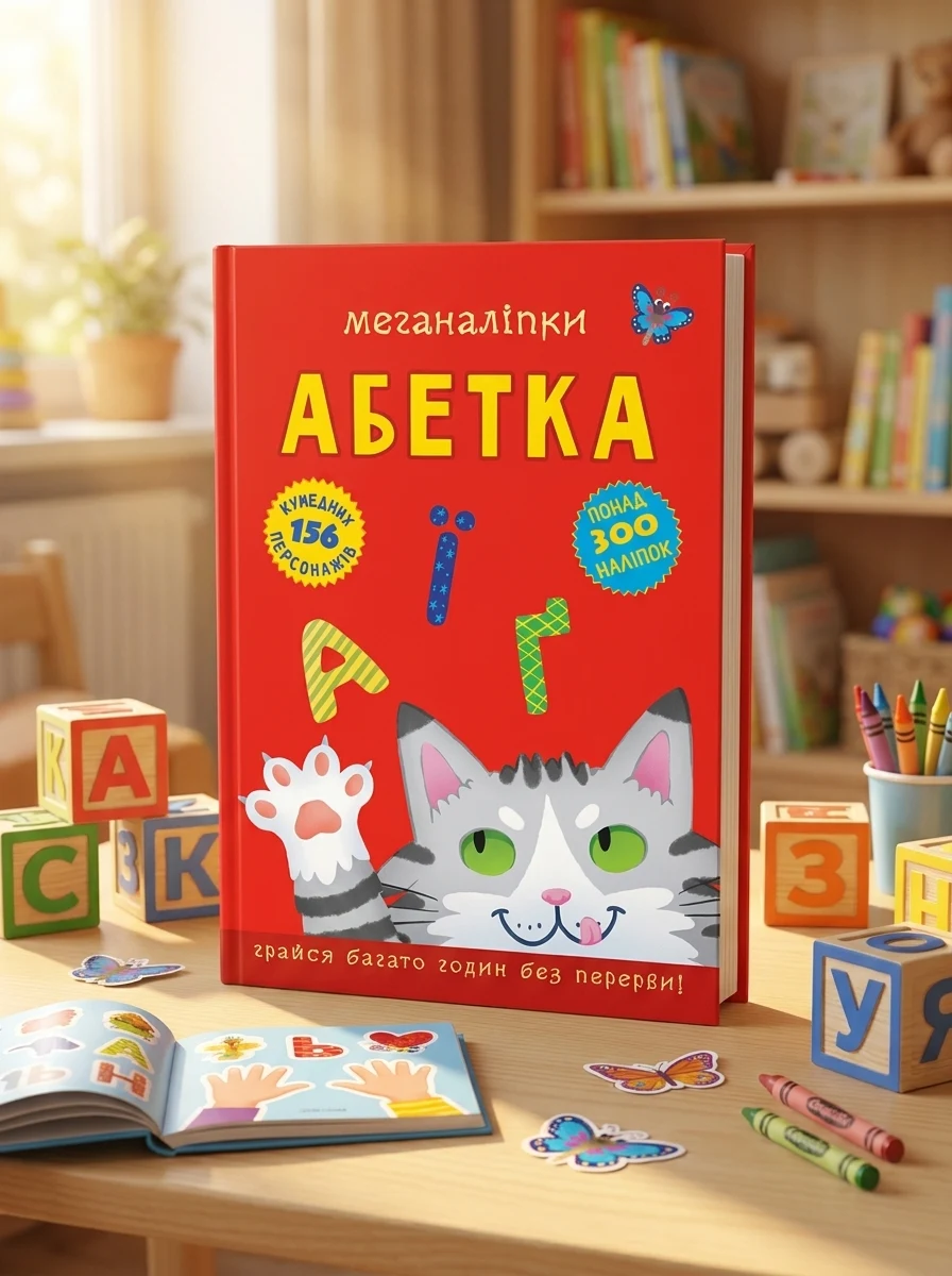 Меганаліпки. Абетка, — Дитяча література