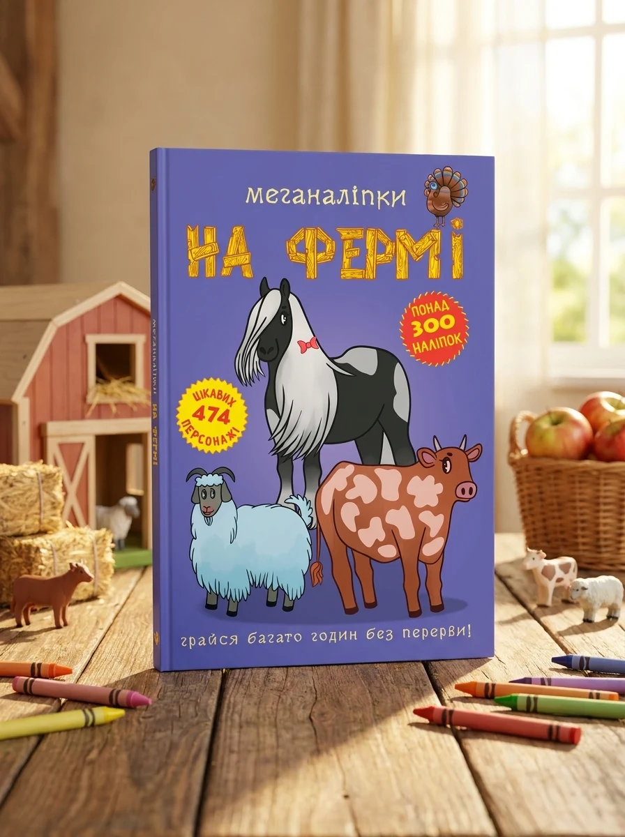 Меганаліпки. На фермі, — Дитяча література
