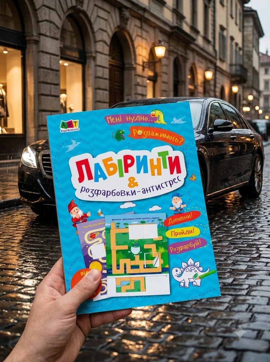 Мені нудно! Лабіринти і розфарбовки-антистрес — Дитяча література