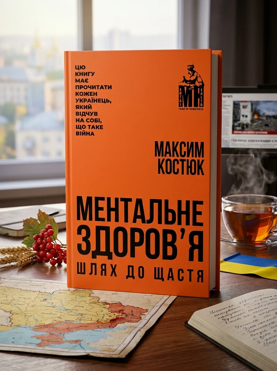 Ментальне здоровʼя. Шлях до щастя — Максим Костюк, обкладинка