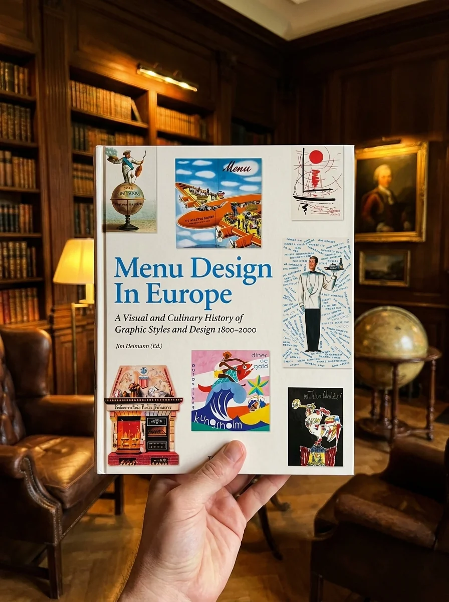 Menu Design in Europe — Стівен Геллер, обкладинка