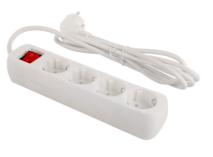 Мережевий фільтр живлення СolorWay 4 розетки/2M White (CW-PSEA42W)