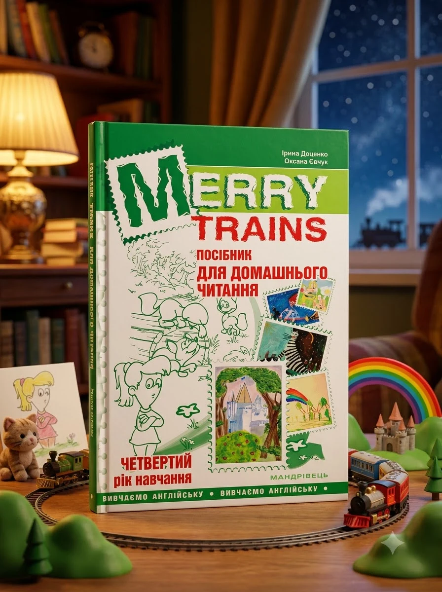 Merry trains. Посібник для домашнього читання з англійської мови. Четвертий рік навчання — фото 2