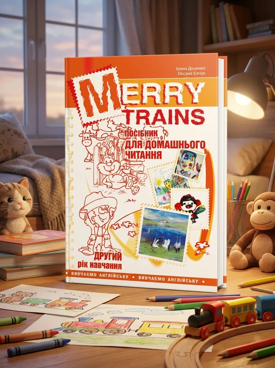 Merry trains. Посібник для домашнього читання з англійської мови. Другий рік навчання — фото 2