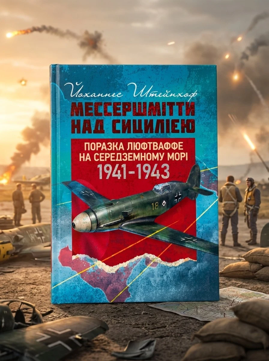 «Мессершмітти» над Сицилією. Поразка люфтваффе на Середземному морі. 1941 - 1943 рр. — Йоханнес Штейнхоф, обкладинка