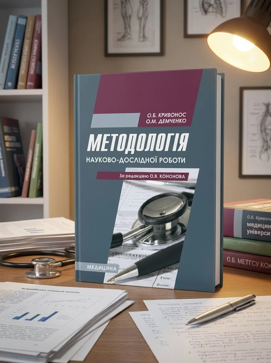 Методологія науково-дослідної роботи: навчальний посібник (ВНЗ І—ІІІ р. а.) — О.Б Кривонос, обкладинка
