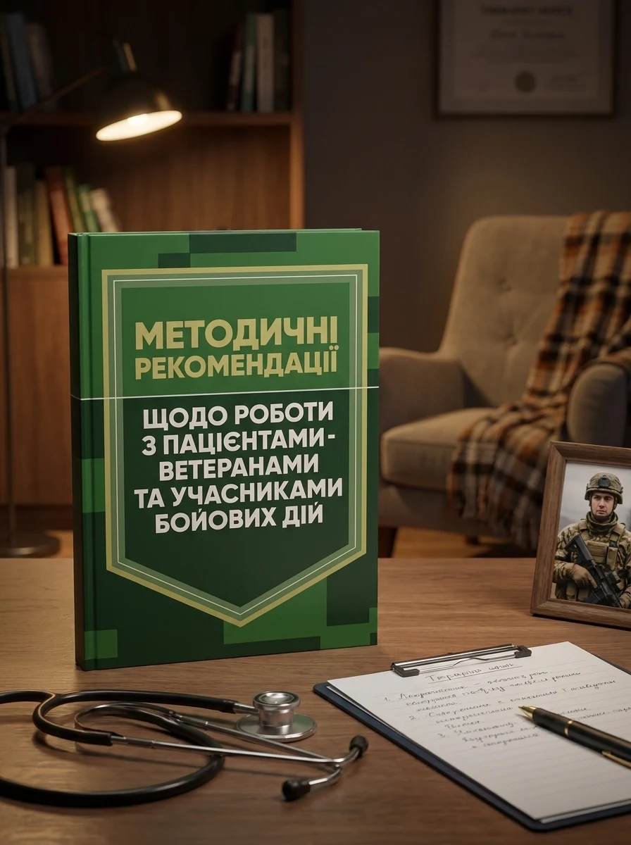 Методичні рекомендації щодо роботи з пацієнтами-ветеранами та учасниками бойових дій, — Наука та психологія