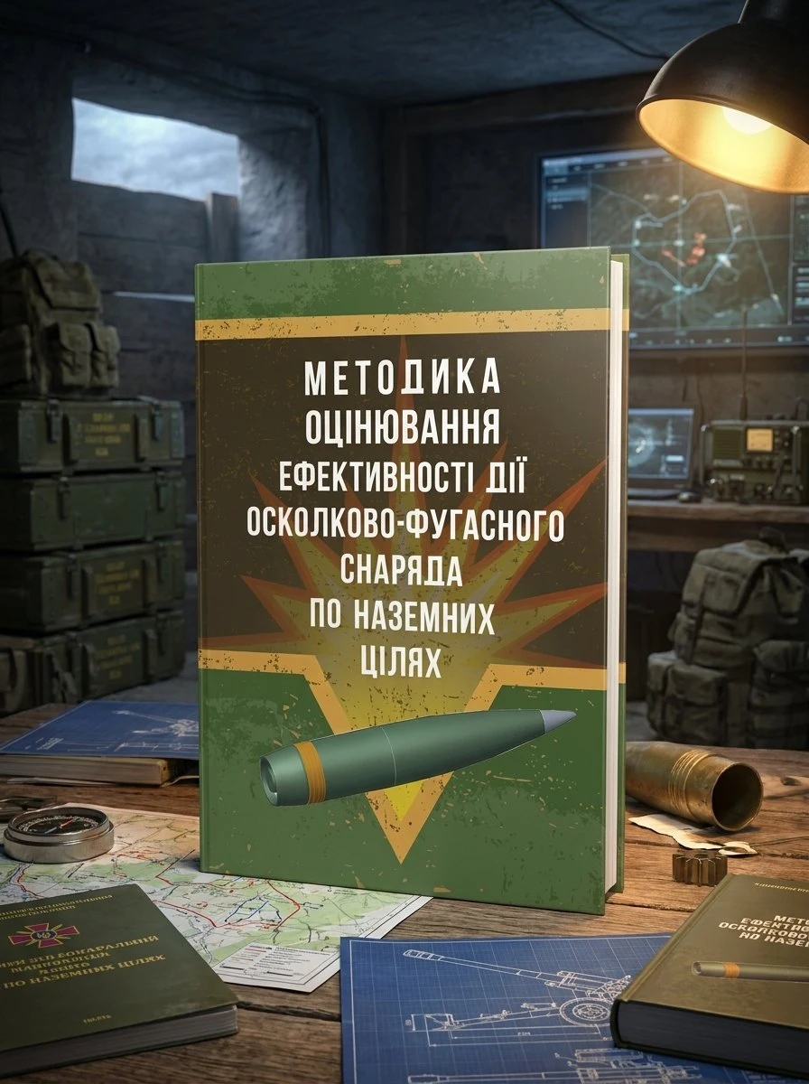 Методика оцінювання ефективності дії осколково-фугасного снаряда по наземних цілях, фото 3