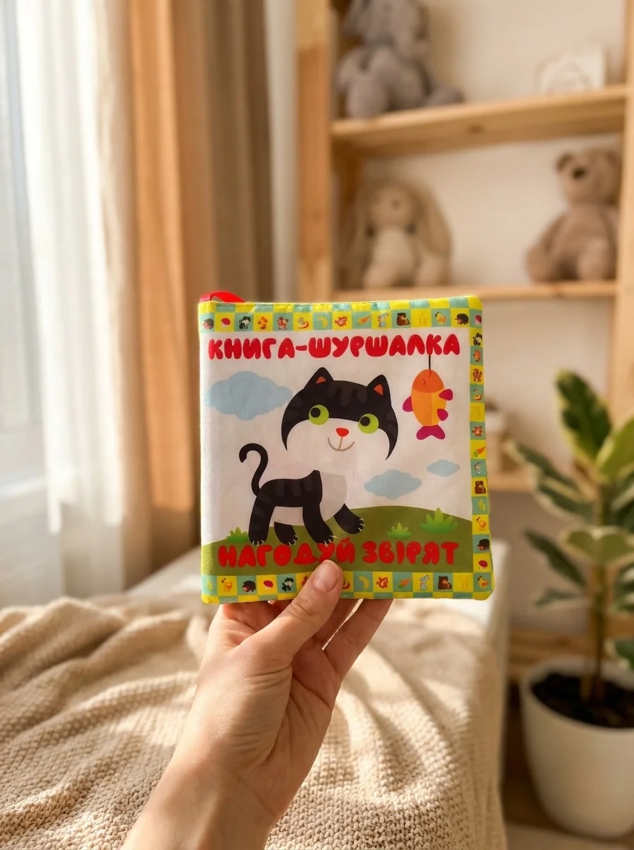 М"яка книга "Нагодуй звірят" — фото 2