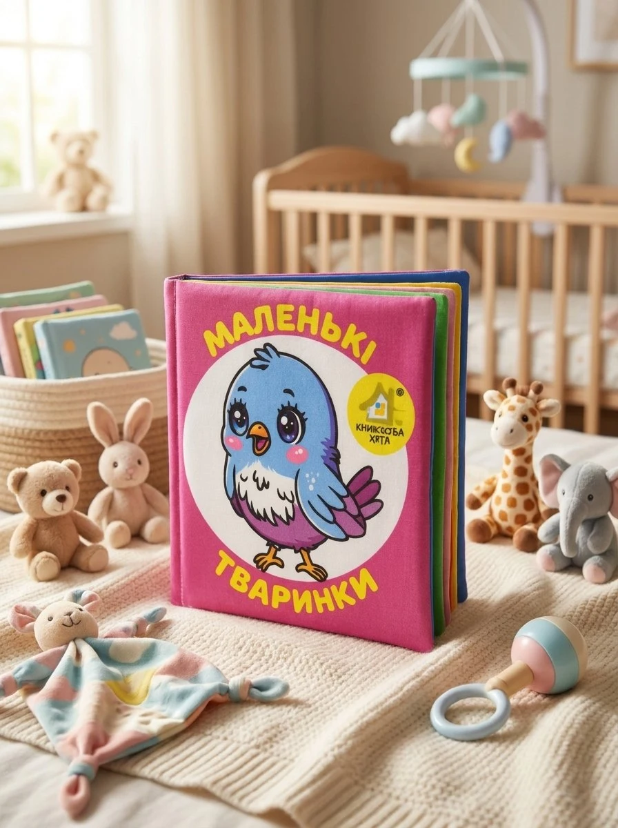 Мяка книжка.(14*14) Маленькі тваринки. 0+, обкладинка