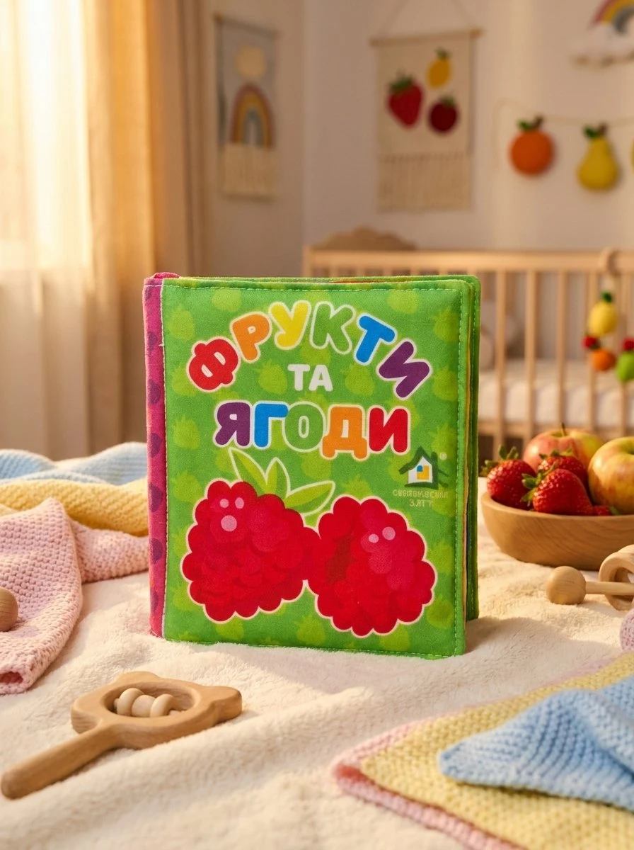 Мяка книжка. Фрукти та ягоди. 0+, обкладинка