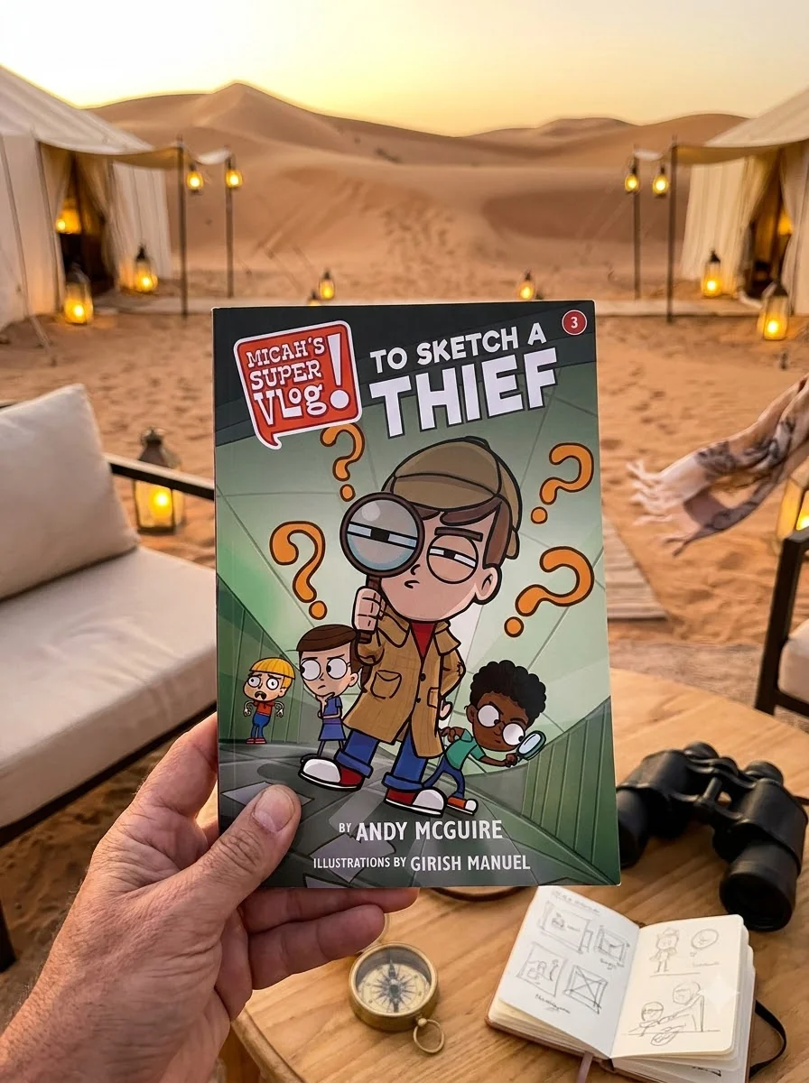 Micah's Super Vlog: To Sketch a Thief — Andy McGuire, обкладинка
