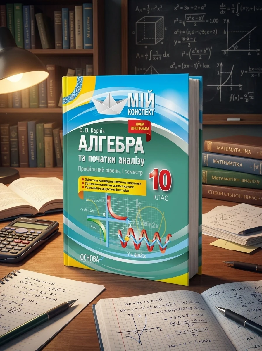 Мій конспект. Алгебра та початки аналізу. 10 клас. Профільний рівень. I семестр — Вивчення мов